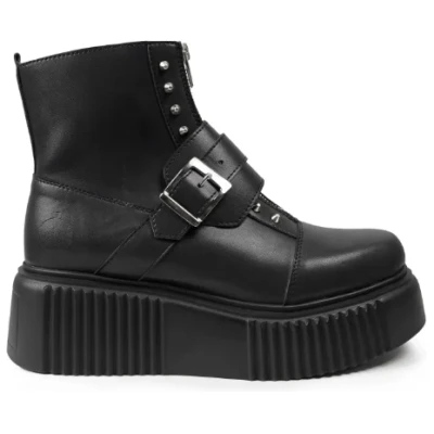 Altercore Damen vegan Stiefel Deneb Schwarz