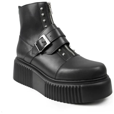 Altercore Damen vegan Stiefel Deneb Schwarz