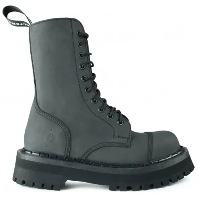 Altercore Herren vegan Stiefel 353 Veganes Nubukleder Schwarz
