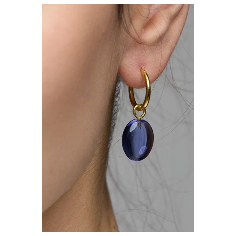 Amadeus Damen vegan Ohrringe Eden Gold & Amethyst