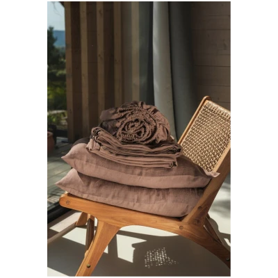 AmourLinen unisex vegan Set Bettlaken Rosy Brown
