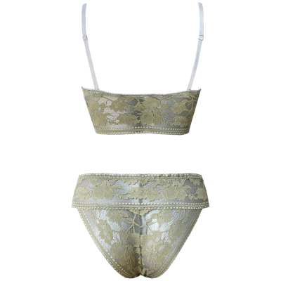 Anekdot Damen vegan Set Bralette & Slips Viana Verde Salbei GrÃ¼n