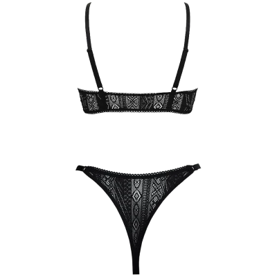 Anekdot Damen vegan Set Bralette & Tanga Darling V1 Schwarz