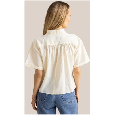 Arber Studio Damen vegan Bluse Eden Gelb