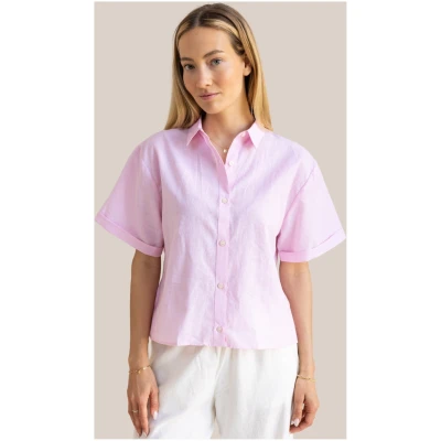 Arber Studio Damen vegan Bluse Eden Rosa