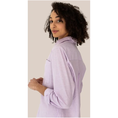 Arber Studio Damen vegan Bluse Willow Lilac