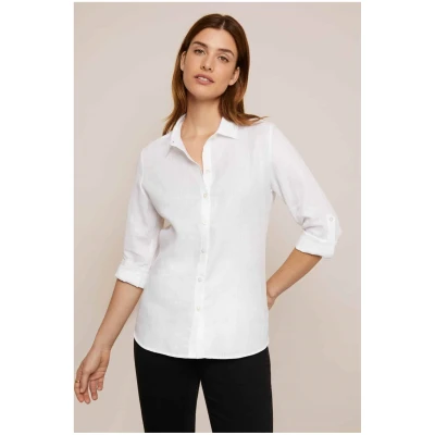 Arber Studio Damen vegan Elm Bluse Weiß
