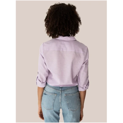 Arber Studio Damen vegan Hemd Elm Hellviolett