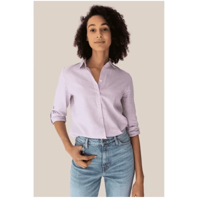 Arber Studio Damen vegan Hemd Elm Hellviolett
