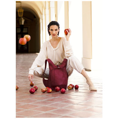 Arsayo Herren vegan Rucksack The Mela Veganes Ã-ko-Leder Rot