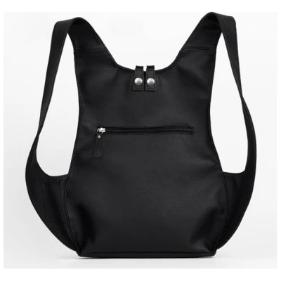 Arsayo Herren vegan Rucksack The Mela Veganes Ã-ko-Leder Schwarz