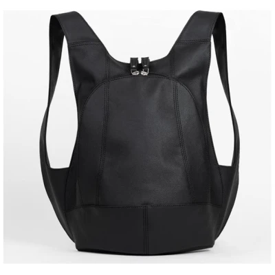 Arsayo Herren vegan Rucksack The Mela Veganes Ã-ko-Leder Schwarz