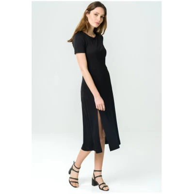 Avani Damen vegan Kleid Victoria Schwarz