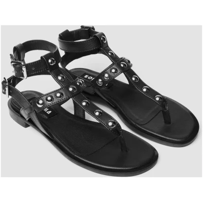 BOHEMA Damen vegan Sandalen Gladiator Nox Schwarz