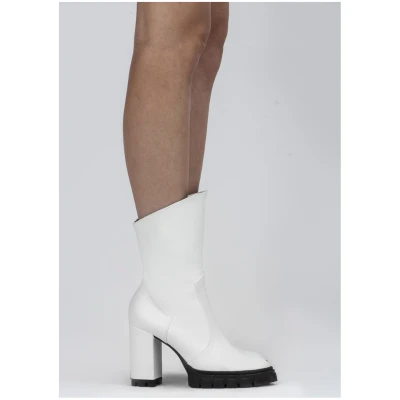BOHEMA Damen vegan Stiefelette Ritual Weiß
