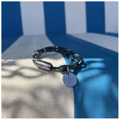BRACENET Insel Sylt Armband aus Fischernetz - größenverstellbar