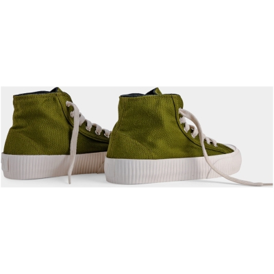 Bamburista Damen vegan Sneaker Ladybug High Moss