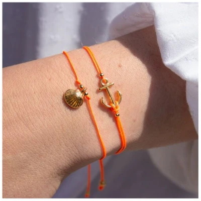 Bow & Hummingbird Armband auf Karte - Anker - Meer-Erinnerungen