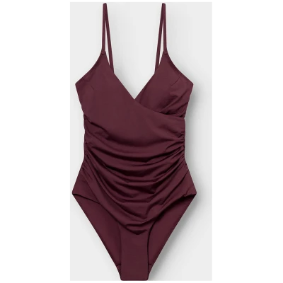 DEDICATED Damen vegan Badeanzug Klinte Burgundy