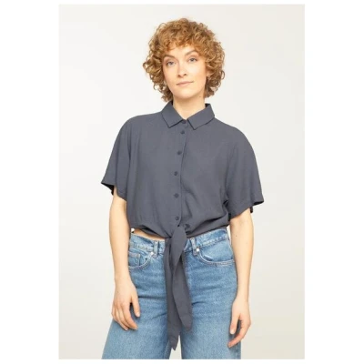 Damen Bluse aus Lenzing ECOVERO Leinen Mix - OCRA - recolution