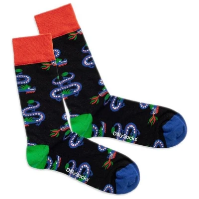 DillySocks Bunte Socken, Bio Baumwolle, Dragon Year