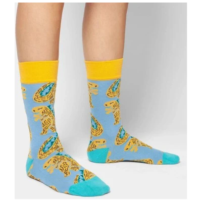 DillySocks Bunte Socken, Bio Baumwolle, friendly gozilla