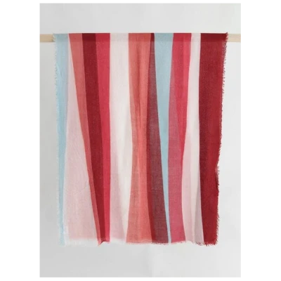 Djian Wollschal aus 100 % reiner Schurwolle - Color Lines - fein gewebt