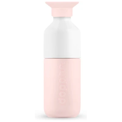 Dopper - Dopper Steel - Trinkflasche Gr 350 ml rosa/weiß