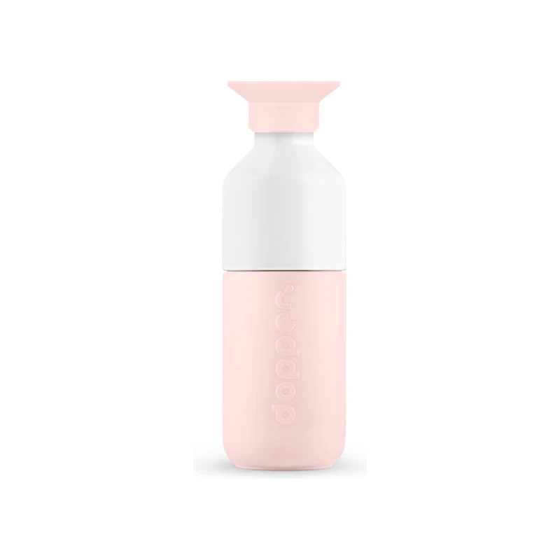 Dopper - Dopper Steel - Trinkflasche Gr 350 ml rosa/weiß