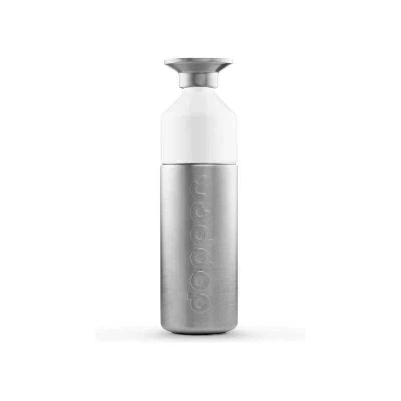 Dopper - Dopper Steel - Trinkflasche Gr 800 ml grau/weiß