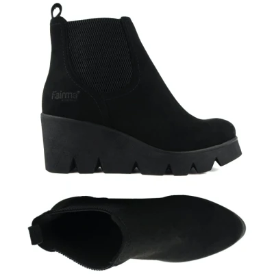 FAIRMA ETHICAL DESIGN Damen vegan Stiefel Maure Schwarz