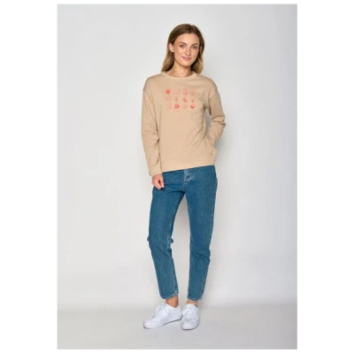 GREENBOMB Bike Strawberry Canty - Gemütliches Sweatshirt aus Bio-Baumwolle / hochwertiger Print / GOTS / Fair & Vegan