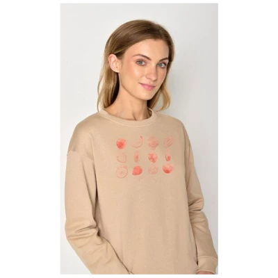 GREENBOMB Bike Strawberry Canty - Gemütliches Sweatshirt aus Bio-Baumwolle / hochwertiger Print / GOTS / Fair & Vegan