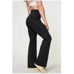 Girlfriend Collective Damen vegan Flared Legging Compressive High-Rise Schwarz