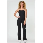 Girlfriend Collective Damen vegan Legging Rib Flare Compressive Schwarz