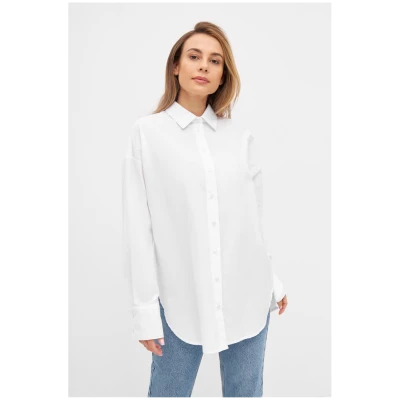 Givn Damen vegan Bluse Cosima Weiß
