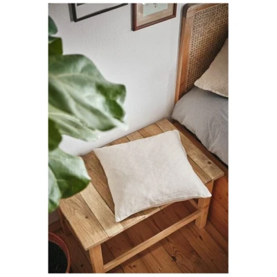 HängemattenGlück Kissenbezug aus reiner Bio Baumwolle 40x40cm Naturtöne