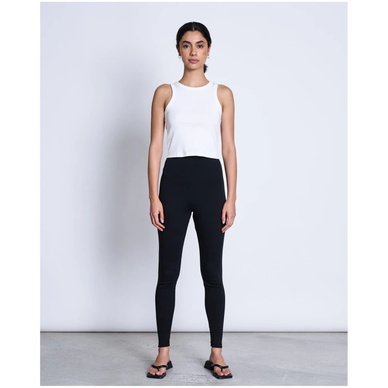JAN 'N JUNE Damen vegan Basic Leggings Schwarz