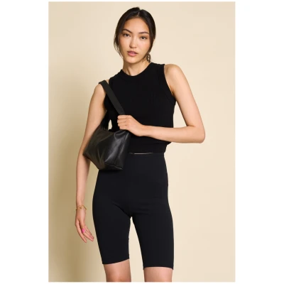 JAN 'N JUNE Damen vegan Biker Shorts Schwarz