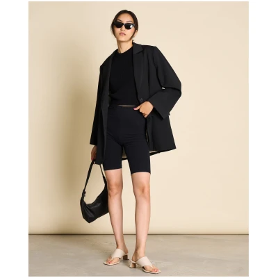 JAN 'N JUNE Damen vegan Biker Shorts Schwarz