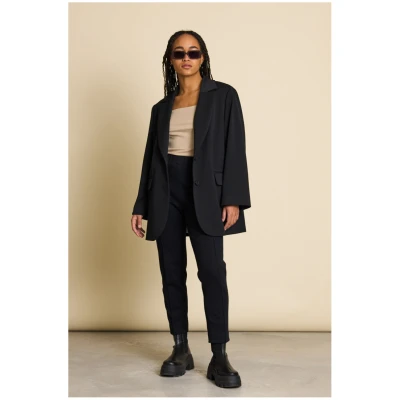 JAN 'N JUNE Damen vegan Blazer Durance Schwarz