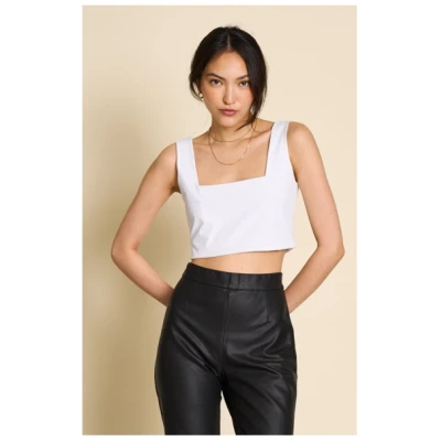 JAN 'N JUNE Damen vegan Crop Top Cancun Weiß