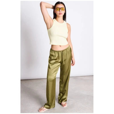 JAN 'N JUNE Damen vegan Fris Hose Woody OlivgrÃ¼n