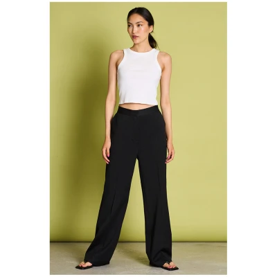 JAN 'N JUNE Damen vegan Hose Coralia Schwarz