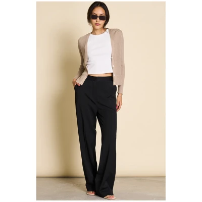 JAN 'N JUNE Damen vegan Hose Coralia Schwarz