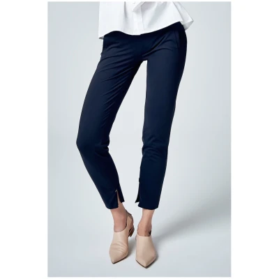 JAN 'N JUNE Damen vegan Hose Gerade Schwarz