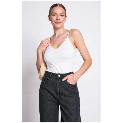 JAN 'N JUNE Damen vegan Oberteil Matilda White