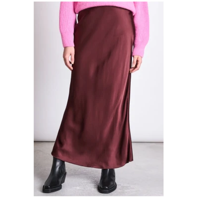 JAN 'N JUNE Damen vegan Rock Maxi Serin Intense Rust