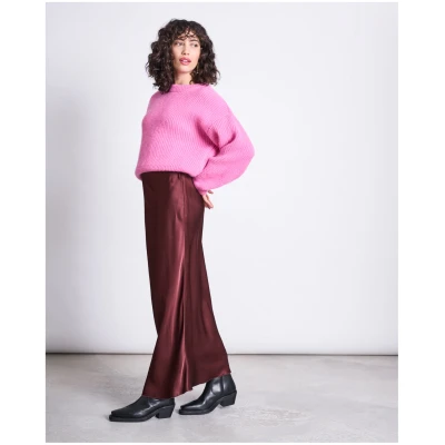 JAN 'N JUNE Damen vegan Rock Maxi Serin Intense Rust