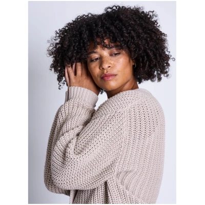 JAN 'N JUNE Damen vegan Strickjacke Lena Elfenbein